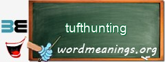 WordMeaning blackboard for tufthunting